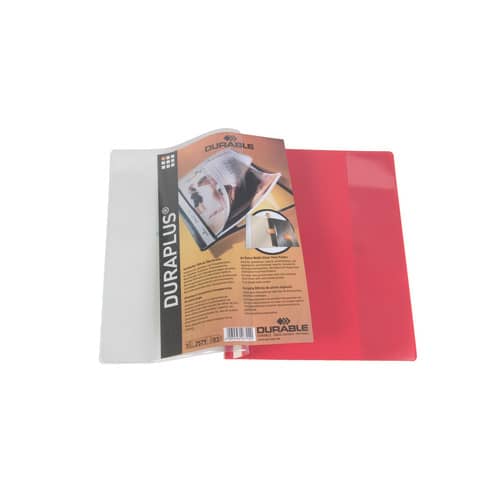 Cartellina ad aghi DURABLE DURAPLUS® A4 rosso 257903